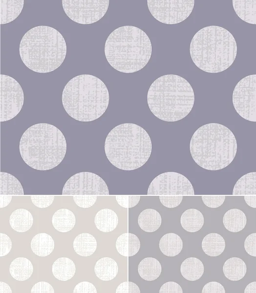 Nahtlose Polka Dots graues Muster — Stockvektor