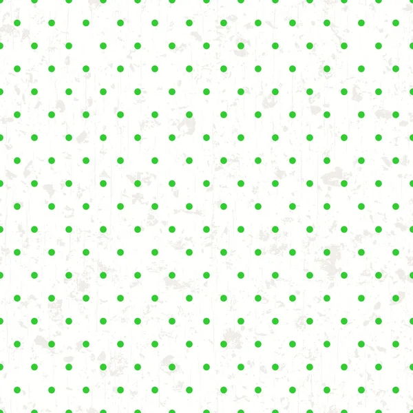 Motif vert à pois minuscules sans couture — Image vectorielle