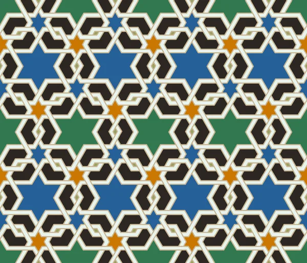 Seamless islamic geometric pattern — Stock Vector