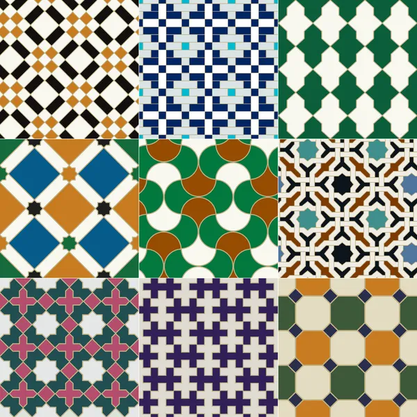 Seamless islamic tile geometric pattern — Stock Vector