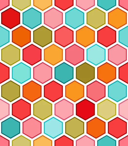 无缝六角形图案 — 图库矢量图片