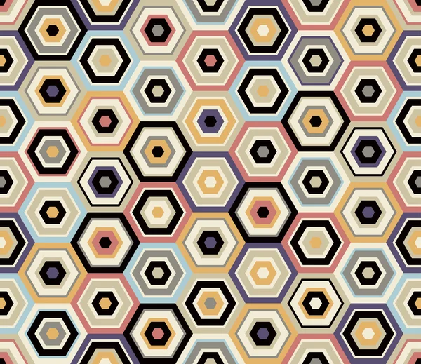 Seamless hexagon pattern — Stock Vector
