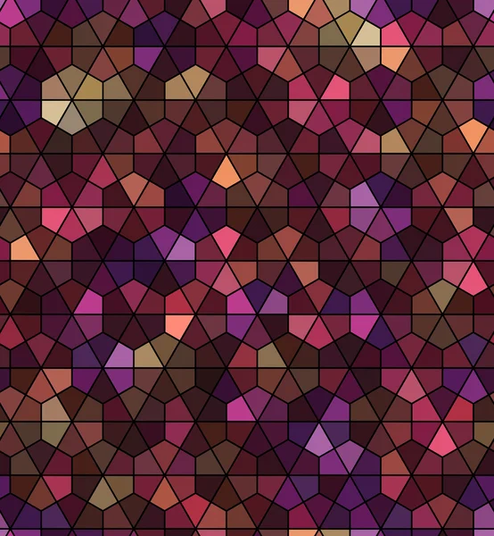 Naadloos zwart zeshoekig patroon — Stockvector
