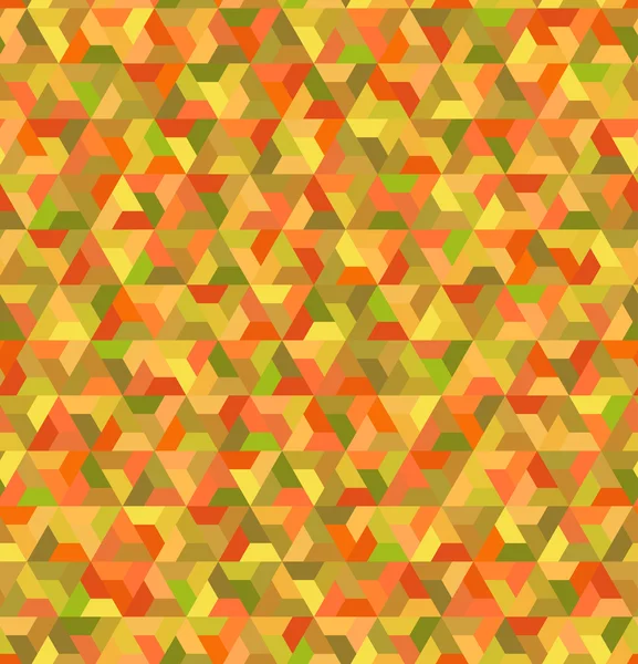 オレンジ色の緑シームレスな幾何学的なパターン — ストックベクタ