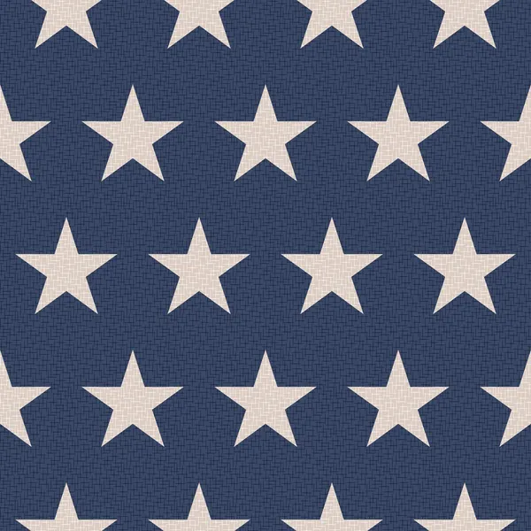 Seamless patriotic stars background — Stock Vector