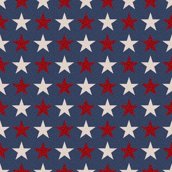 Бесшовные патриотические звезды фон — стоковый вектор