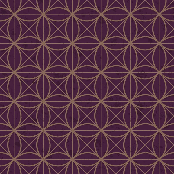 Naadloos met elkaar vergrendelend geometrisch patroon — Stockvector