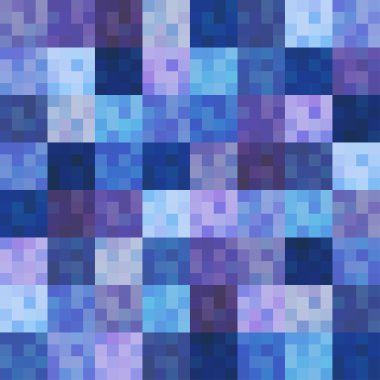 Seamless grid square purple and blue pattern clipart