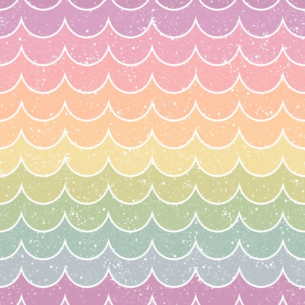 Seamless pastel wave pattern — Stock Vector