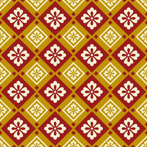 Seamless chinese style fabric pattern — Stock Vector