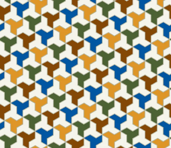 Seamless islamic tiles pattern — Stock Vector