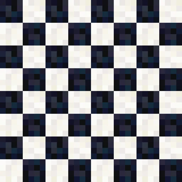 Naadloze zwart-wit vierkante patroon — Stockvector