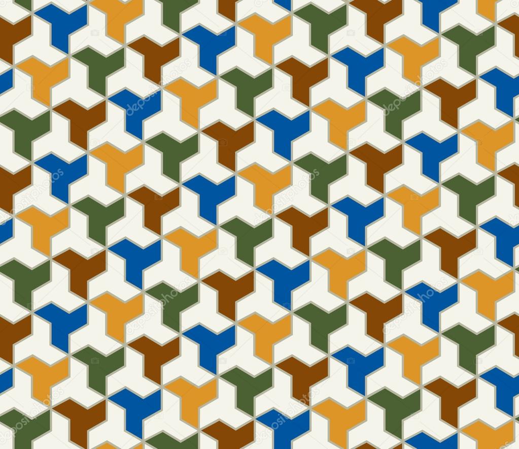 Seamless islamic tiles pattern