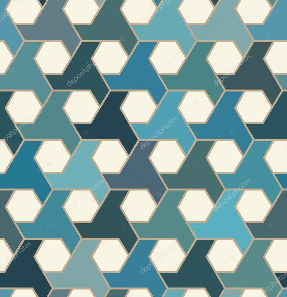 Seamless islamic tiles pattern