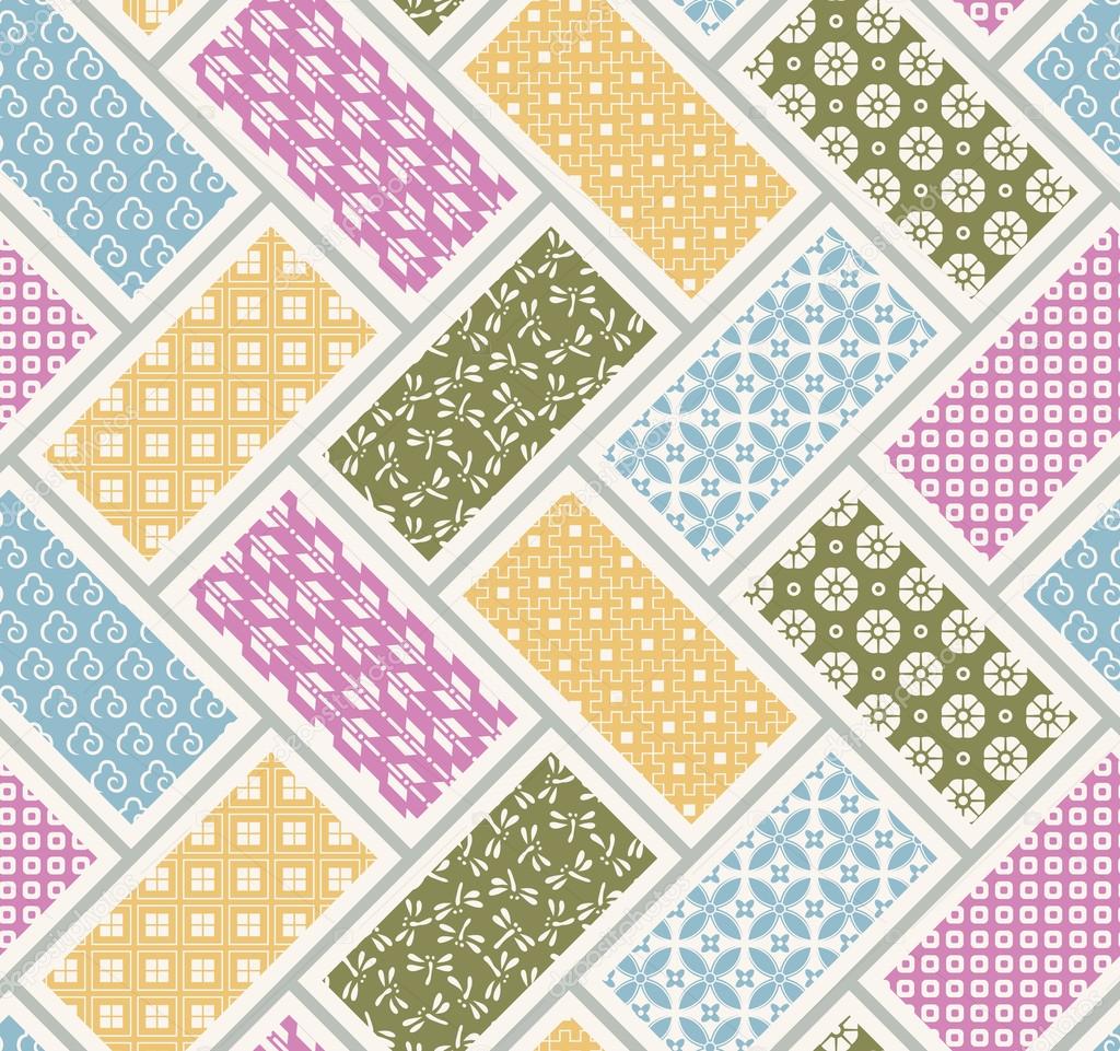 Quilt patterns japanese designs Seamless japanese traditional