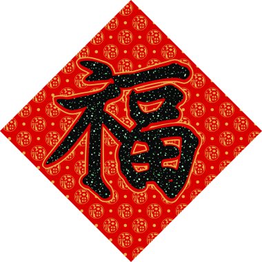 Fu (iyi şans, mutluluk) Çince yazıları