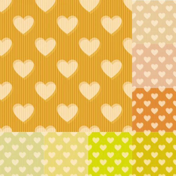 Seamless heart background pattern — Stock Vector