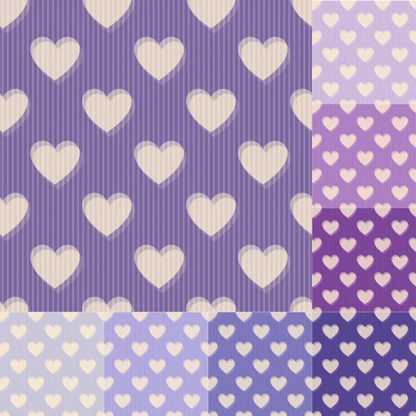Seamless heart background pattern — Stock Vector