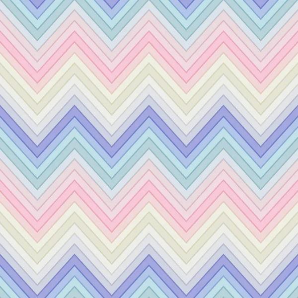 Padrão de chevron de moda horizontal pastel sem costura multicolor — Vetor de Stock