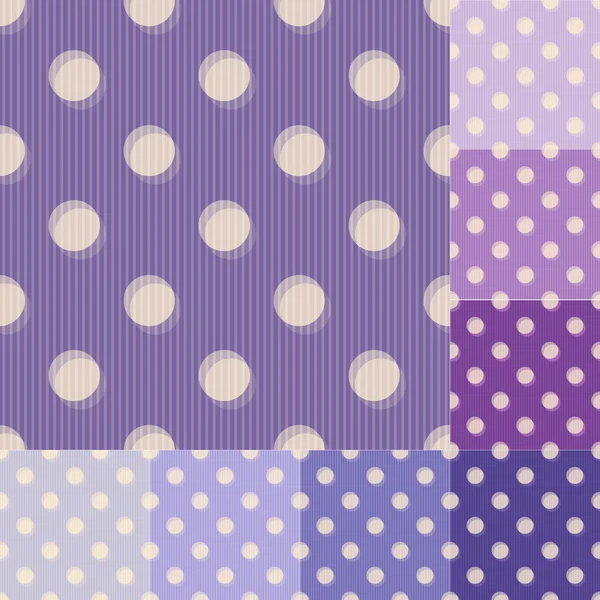 Pois violets sans couture motif rayé — Image vectorielle