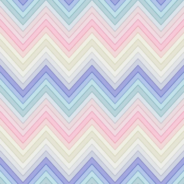 Sömlös pastell multicolor horisontella mode chevron mönster Stockillustration