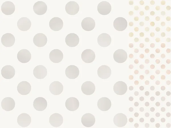 Naadloze polka dots met bronzen, zilveren, gouden verloop — Stockvector