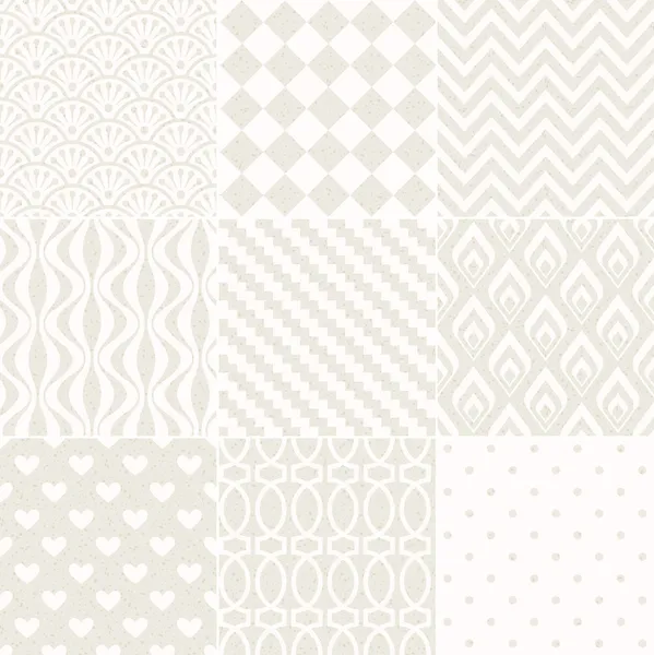 Naadloze geometrische patroon korrel papier textuur — Stockvector