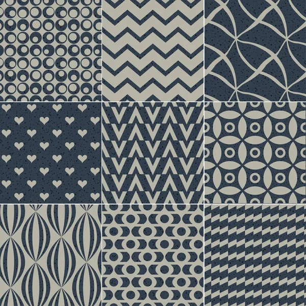 Textura de papel de grano patrón geométrico sin costuras — Archivo Imágenes Vectoriales