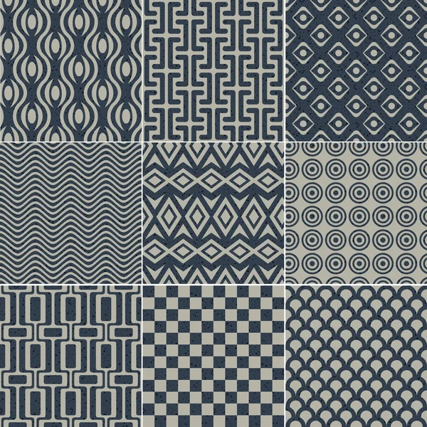Texture de papier grain motif géométrique sans couture — Image vectorielle
