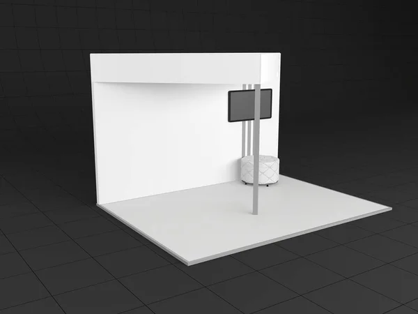 Exhibition stand mock up 3d render — Stock Photo, Image