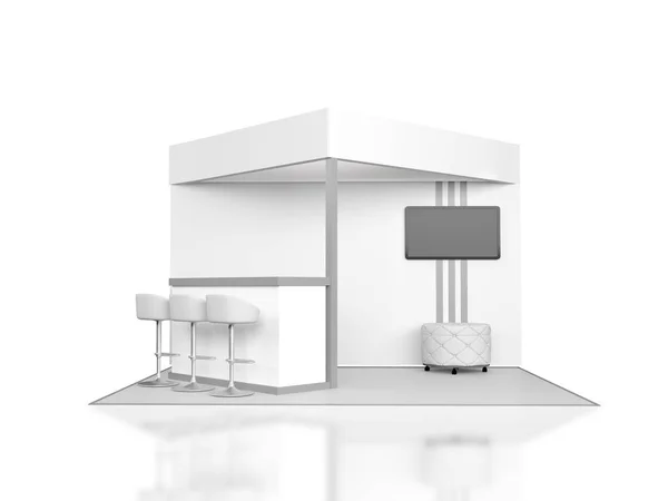 3D vykreslený kabina izolované na bílém pozadí — Stock fotografie