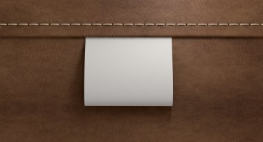 deri üst geniş giyim etiketi