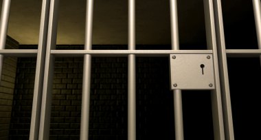 Jail Cell Door Locked Front clipart