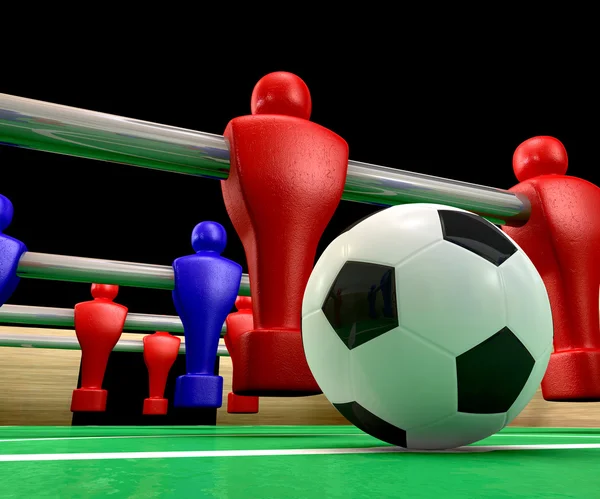 Foosball Table Closeup — Stock Photo, Image