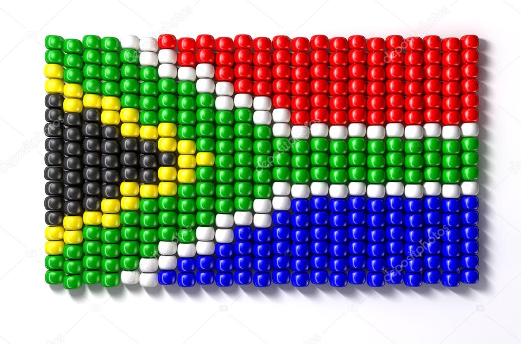 South African Zulu Bead Flag