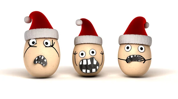 Рождественские яйца — стоковое фото