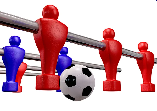 Foosball Kickoff Front Isolated — Stock Photo, Image