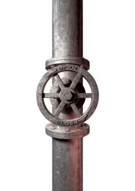 metalen uitschakeltijd klep voorzijde
