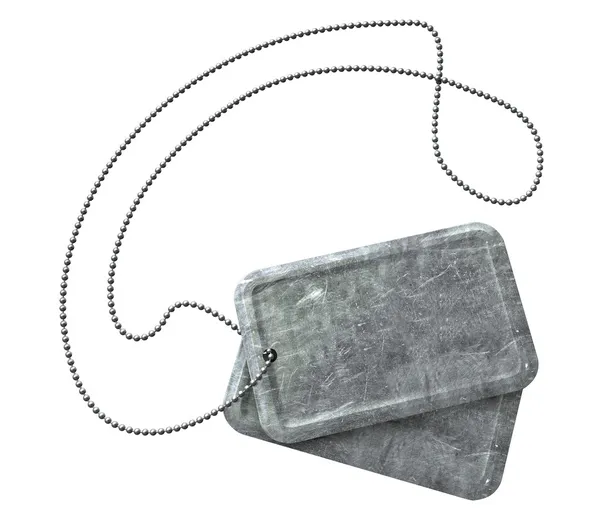 Blank Identity Dog Tags Top — Stock Photo, Image