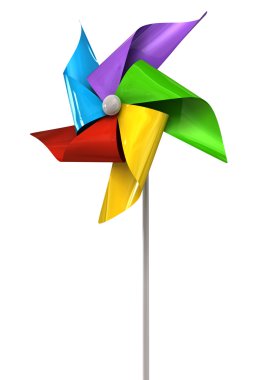 Colorful Pinwheel Perspective clipart