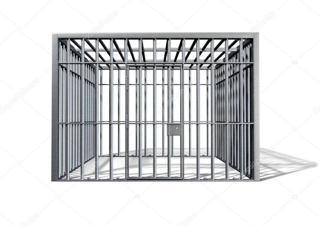 Jail Holding Cell Isolated Front