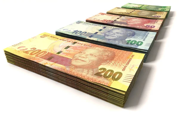Novas Notas de Rand da África do Sul — Fotografia de Stock