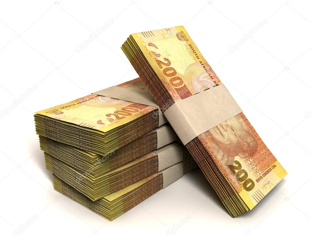 Rand Notes Bundles Stack Stock Photo Albund 21173983