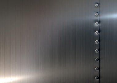 Perçin fırçalanmış metal top