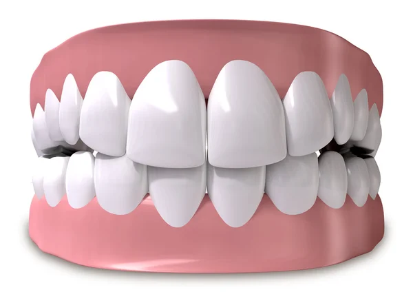 Zębów i dziąseł, zamknięte — Zdjęcie stockowe