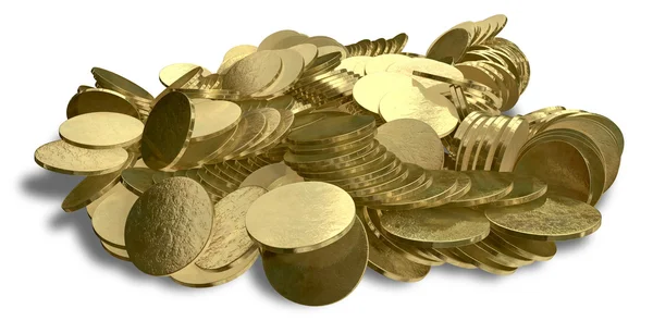 Heap Of Gold Coins — Stock fotografie