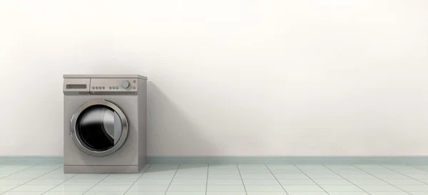 Washing MAching In An Empty Room — Stock Photo, Image