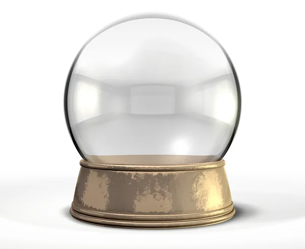 Snow Globe Crystal Ball Isolated — Stock Photo, Image