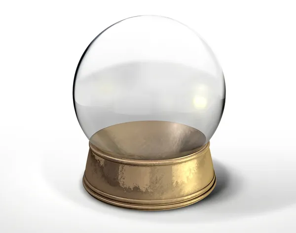 Snow Globe Crystal Ball Isolated — Stock Photo, Image