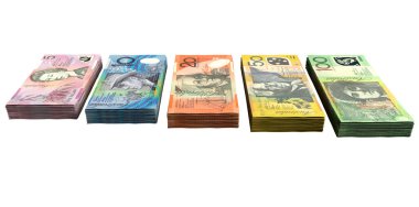 Australian Dollar Notes Collection clipart